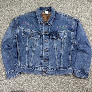 Vintage Levi's Denim Jean Jacket Sz Small Blue USA 1993 Trucker Type 3 Med Wash